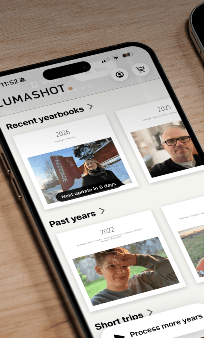 Lumashot app library